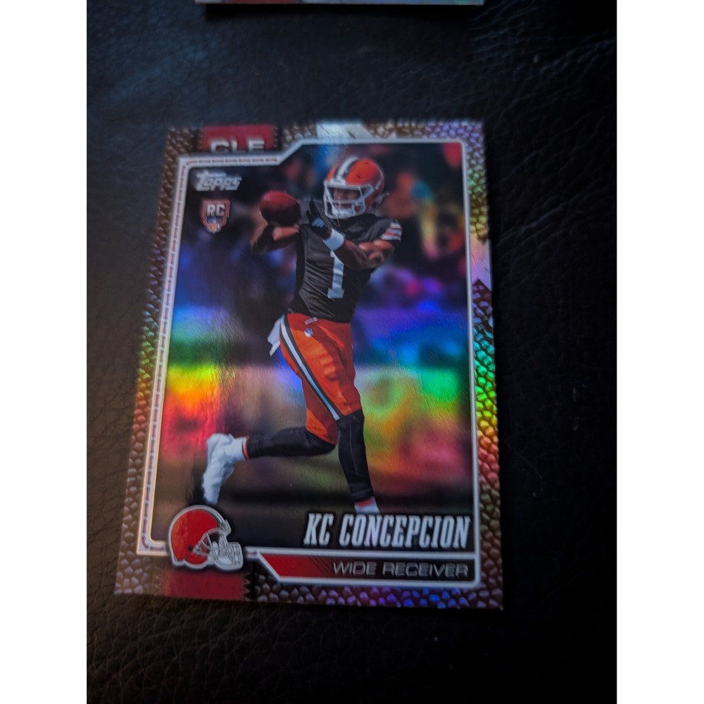 2026 Topps KC Concepcion RC 323 Cleveland Browns Rainbow Foil Rookie Card